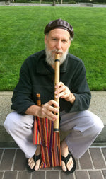 END BLOWN FLUTE Oriental Japanese Bamboo Body